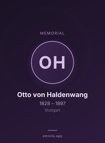 Memorial portrait of Otto von Haldenwang