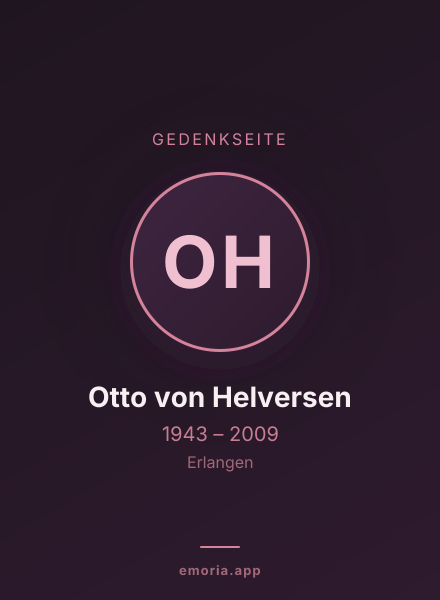 Gedenkportrait von Otto von Helversen