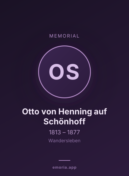 Memorial portrait of Otto von Henning auf Schönhoff