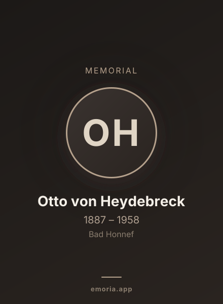 Memorial portrait of Otto von Heydebreck