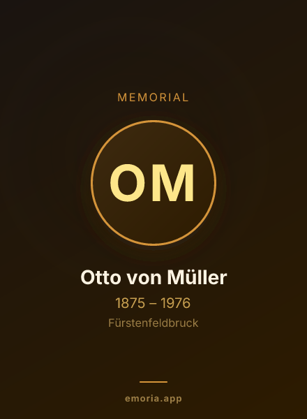 Memorial portrait of Otto von Müller