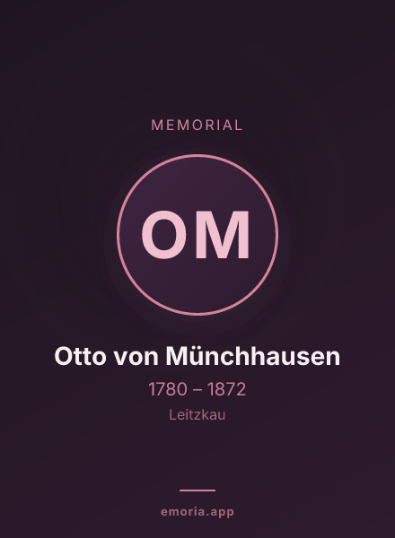Memorial portrait of Otto von Münchhausen