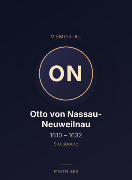 Memorial portrait of Otto von Nassau-Neuweilnau