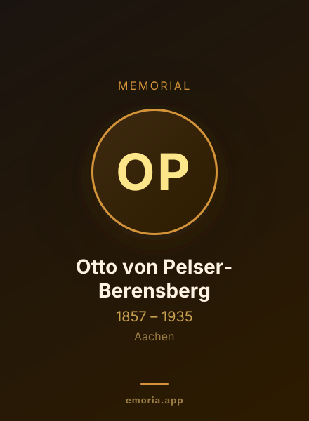 Memorial portrait of Otto von Pelser-Berensberg