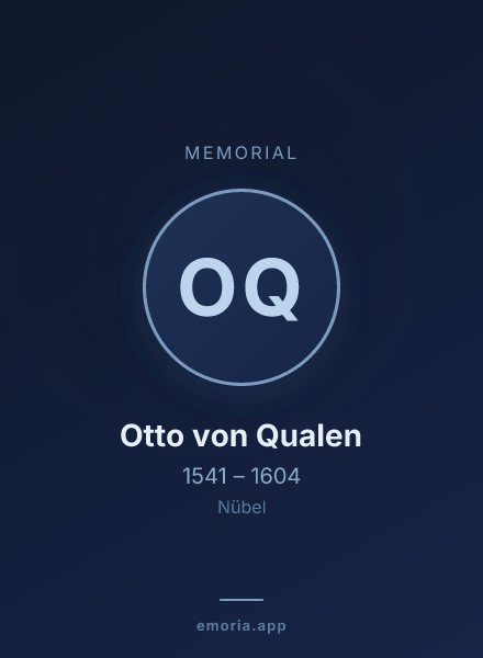 Memorial portrait of Otto von Qualen