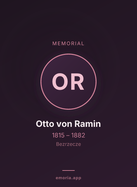 Memorial portrait of Otto von Ramin