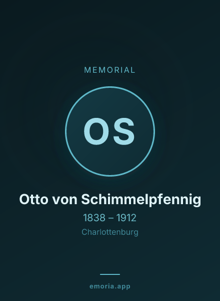 Memorial portrait of Otto von Schimmelpfennig