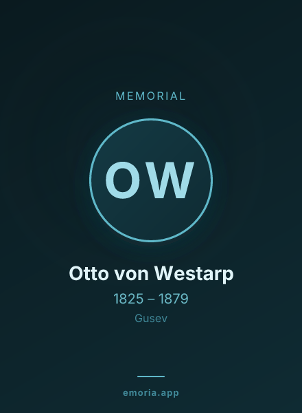 Memorial portrait of Otto von Westarp