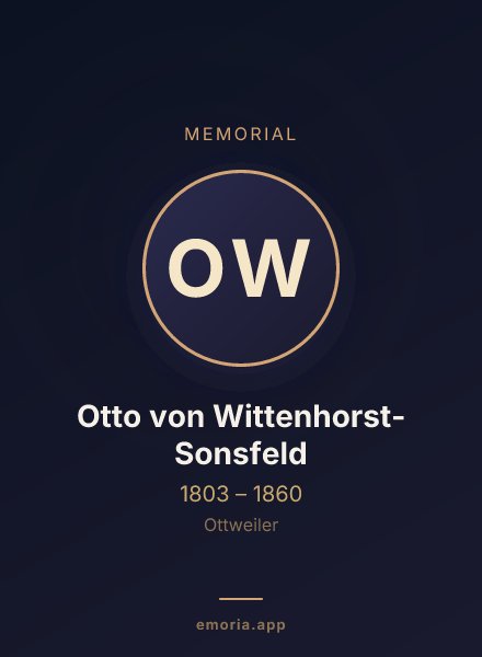 Memorial portrait of Otto von Wittenhorst-Sonsfeld