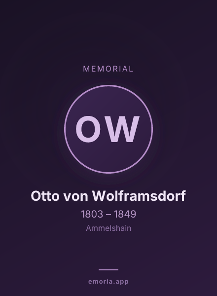Memorial portrait of Otto von Wolframsdorf