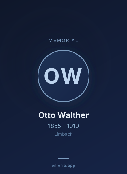 Memorial portrait of Otto Walther