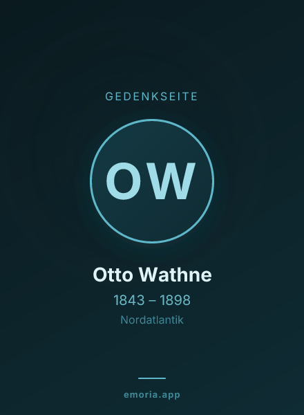 Gedenkportrait von Otto Wathne