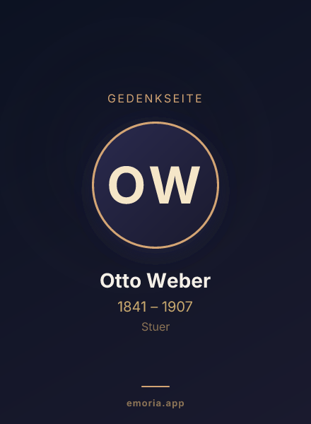 Gedenkportrait von Otto Weber