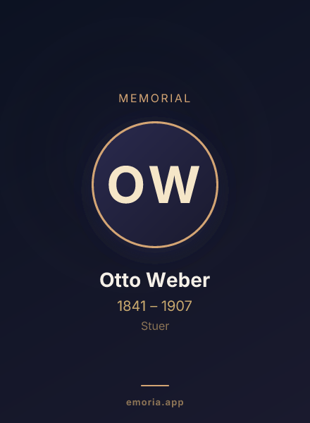 Memorial portrait of Otto Weber