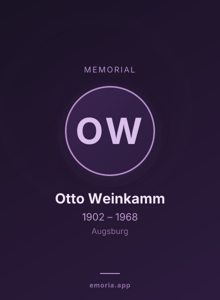Memorial portrait of Otto Weinkamm