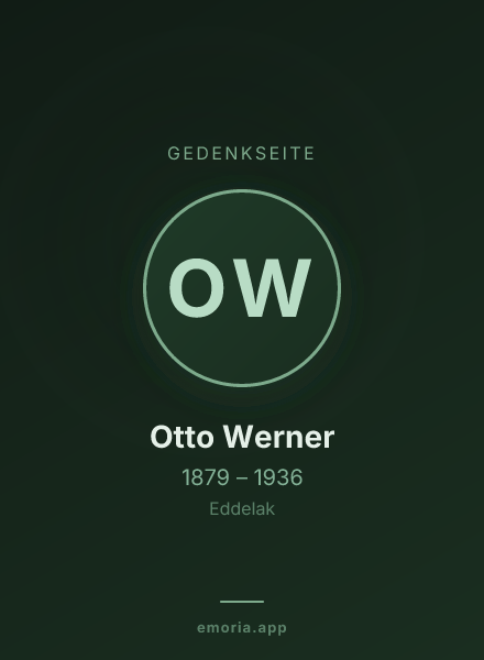Gedenkportrait von Otto Werner