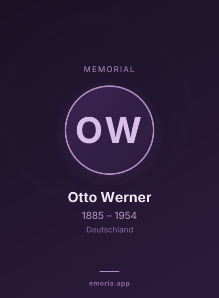 Memorial portrait of Otto Werner