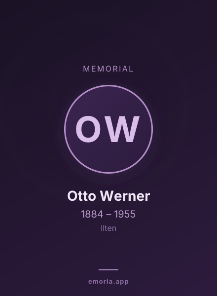 Memorial portrait of Otto Werner