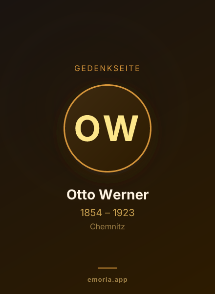 Gedenkportrait von Otto Werner