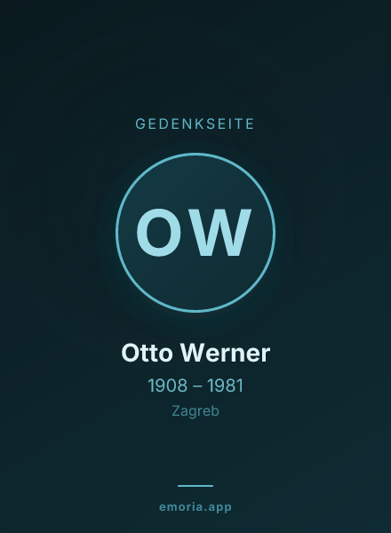 Gedenkportrait von Otto Werner