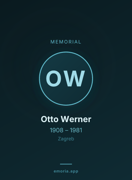 Memorial portrait of Otto Werner