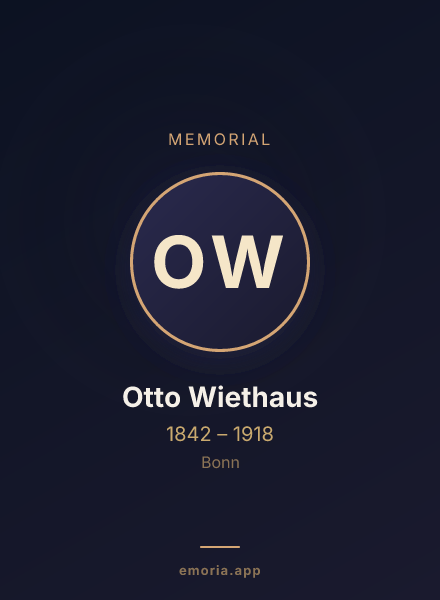 Memorial portrait of Otto Wiethaus