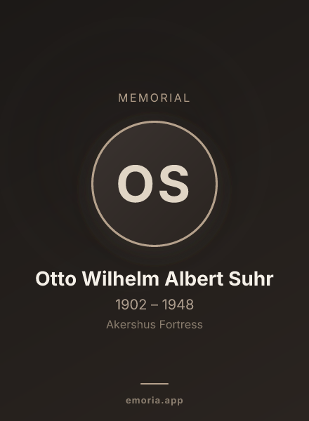 Memorial portrait of Otto Wilhelm Albert Suhr
