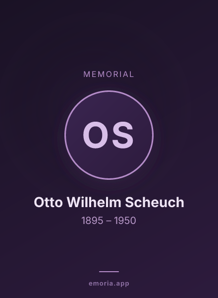 Memorial portrait of Otto Wilhelm Scheuch