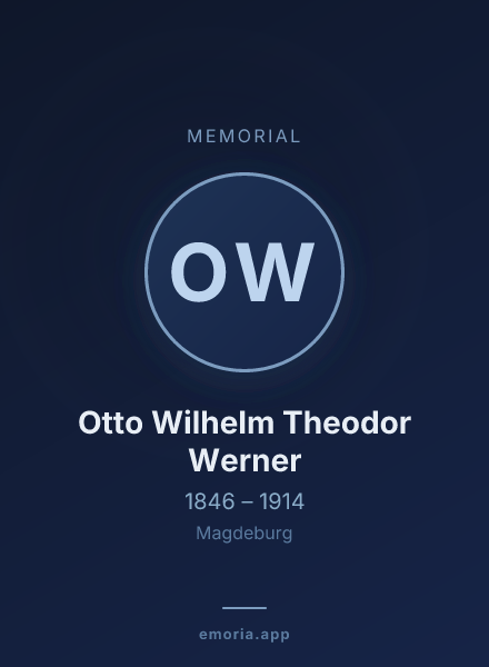 Memorial portrait of Otto Wilhelm Theodor Werner