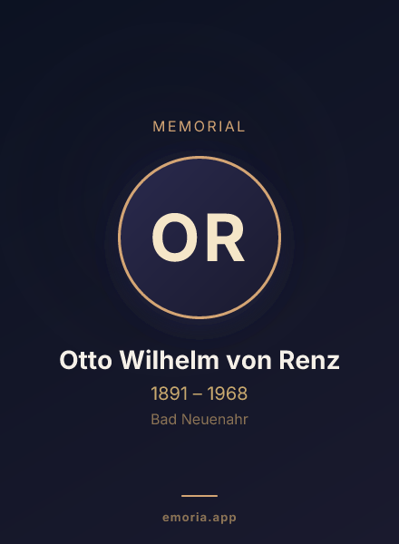 Memorial portrait of Otto Wilhelm von Renz