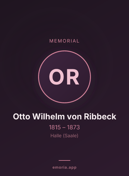 Memorial portrait of Otto Wilhelm von Ribbeck