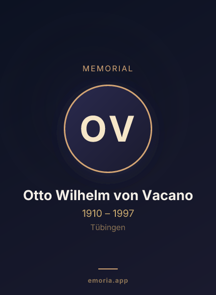 Memorial portrait of Otto Wilhelm von Vacano