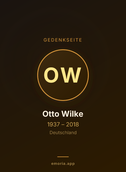 Gedenkportrait von Otto Wilke
