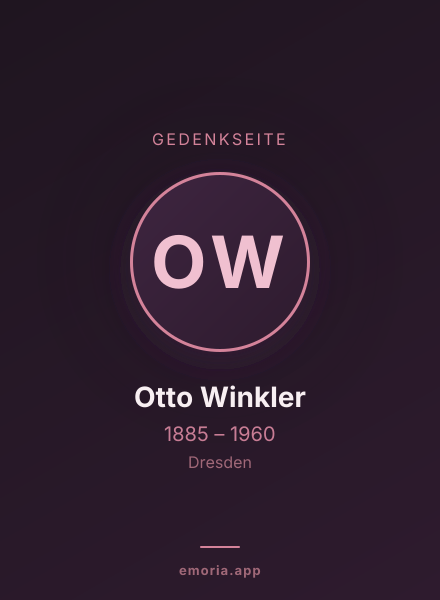 Gedenkportrait von Otto Winkler