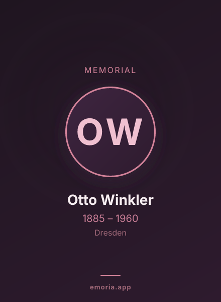 Memorial portrait of Otto Winkler