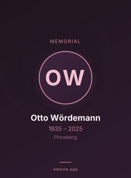 Memorial portrait of Otto Wördemann