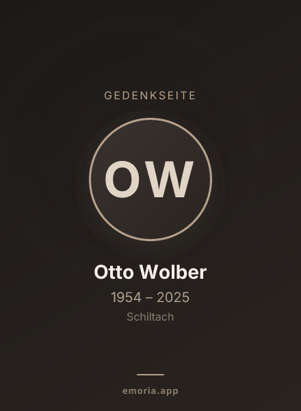 Gedenkportrait von Otto Wolber