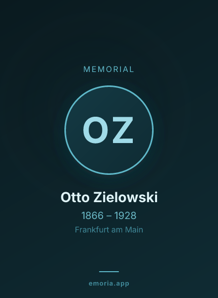 Memorial portrait of Otto Zielowski