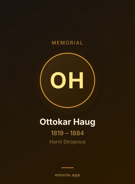 Memorial portrait of Ottokar Haug