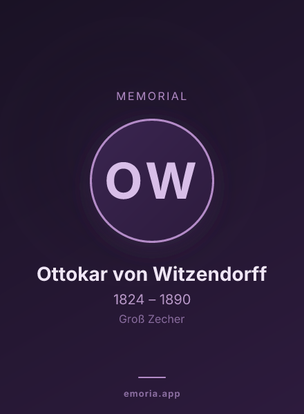 Memorial portrait of Ottokar von Witzendorff
