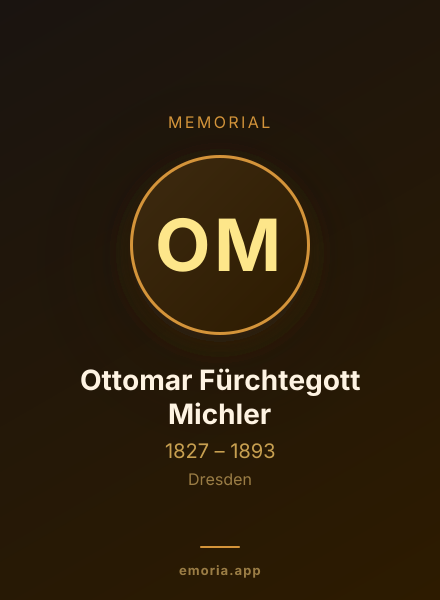 Memorial portrait of Ottomar Fürchtegott Michler