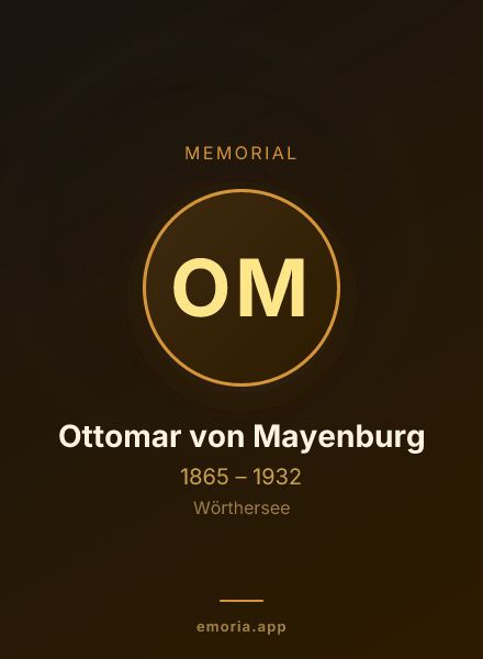 Memorial portrait of Ottomar von Mayenburg