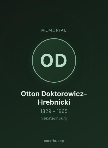 Memorial portrait of Otton Doktorowicz-Hrebnicki