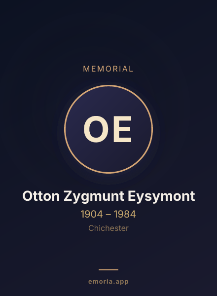 Memorial portrait of Otton Zygmunt Eysymont