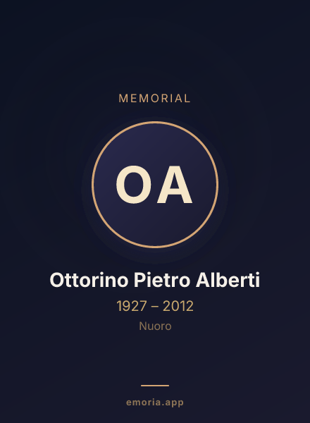 Memorial portrait of Ottorino Pietro Alberti