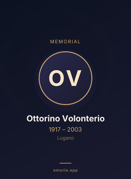 Memorial portrait of Ottorino Volonterio