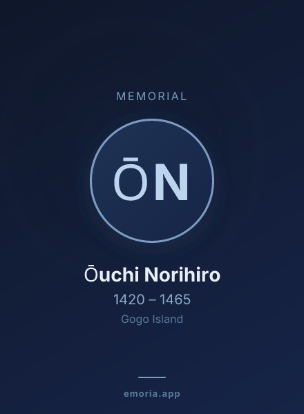 Memorial portrait of Ōuchi Norihiro