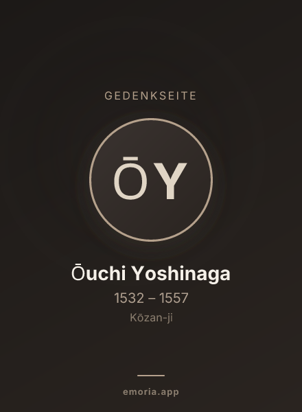 Gedenkportrait von Ōuchi Yoshinaga