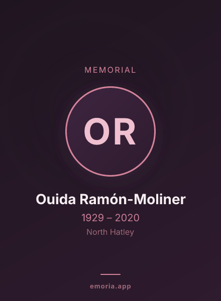 Memorial portrait of Ouida Ramón-Moliner