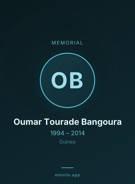 Memorial portrait of Oumar Tourade Bangoura